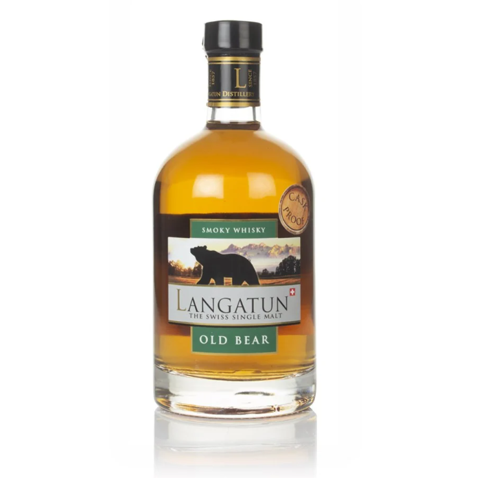 Langatun Old Bear, Smoky Whisky, CASK PROOF, Swiss Premium Single Malt, Swiss, 50cl, 58.5%