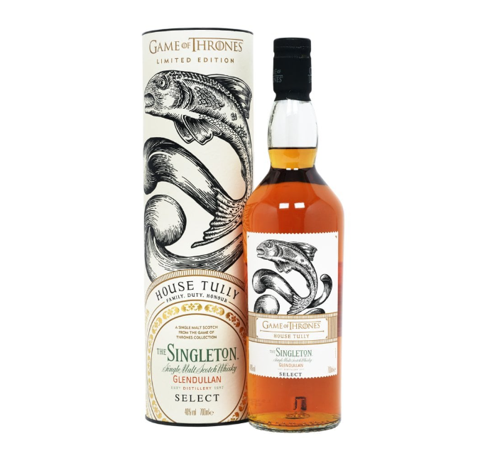 Game of Thrones House Tully, The Singleton, Glendullan Select, 40% ABV 750ml
