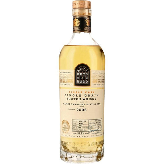 Berry Bros & Rudd Cameronbridge Cask 372956 Lowland 17YO 59.8%