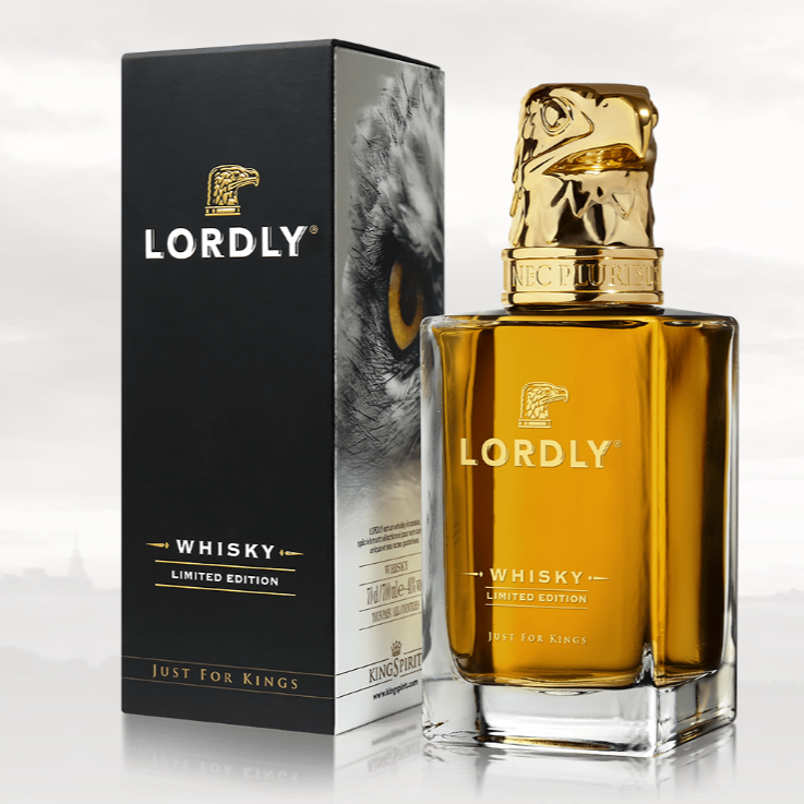 Lordly Whisky Blended Whisky, Just For Kings, Limited Edition, 40% ABV 700ml, gift box