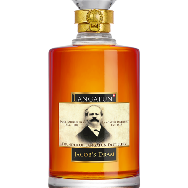 Langatun Jacob's Dram, Pinot Cask, Limited Edition, Swiss Single Malt, Swiss, 50cl, 49.12%
