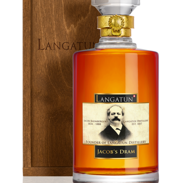 Langatun Jacob's Dram, Pinot Cask, Limited Edition, Swiss Single Malt, Swiss, 50cl, 49.12%